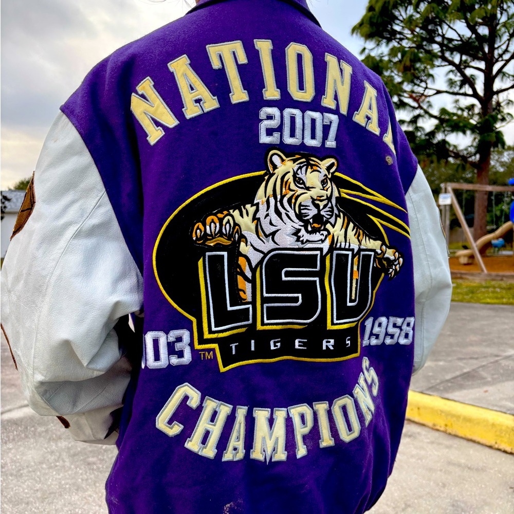 LSU vintage letterman’s jacket